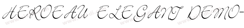 HEROEAU ELEGANT DEMO字体转换